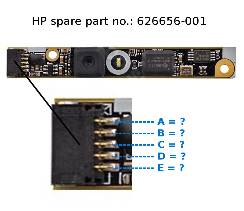 Solved  Pin Layout Of Webcam Module