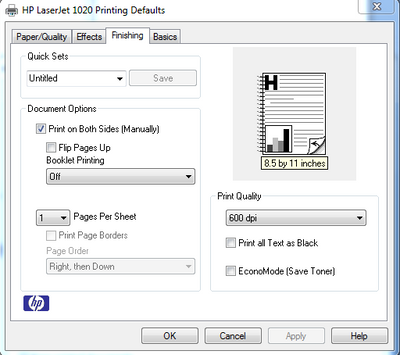 Hp laserjet 1020 plus printer driver download for windows xp Hp Laserjet 1020 How Disable Duplex Printing Eehelp Com