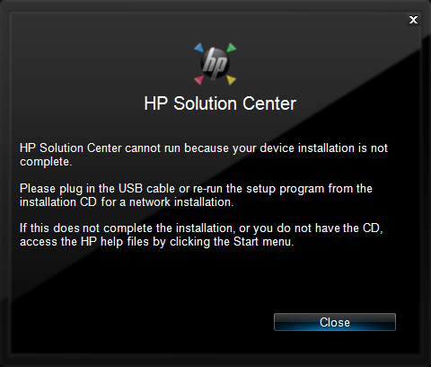 What types of problems does the HP Solution Center resolve?
