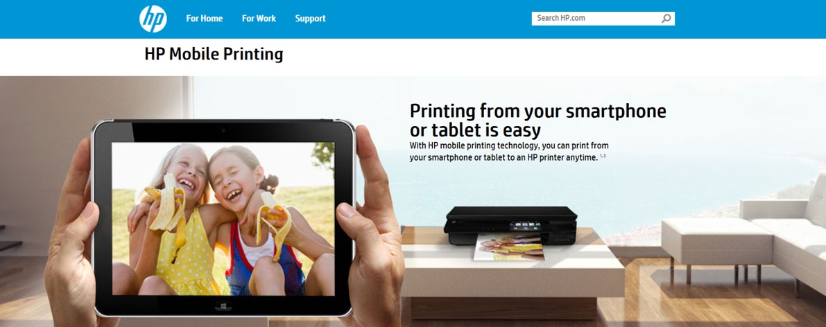 How do you print from a tablet?